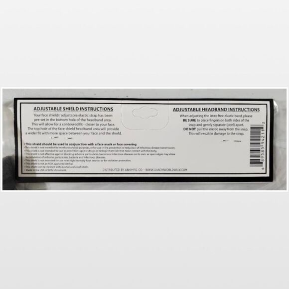 3 New Face Shields Clear Plastic PPE - Picture 10 of 13